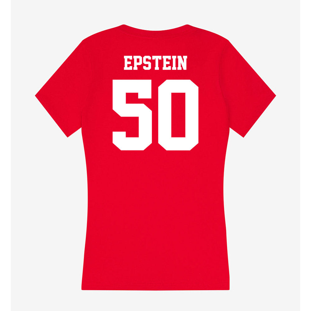 New Mexico - NCAA Football : Lincoln Epstein - Women's V-Neck T-Shirt-1