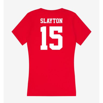 New Mexico - NCAA Football : Xavier Slayton - Women's V-Neck T-Shirt-1