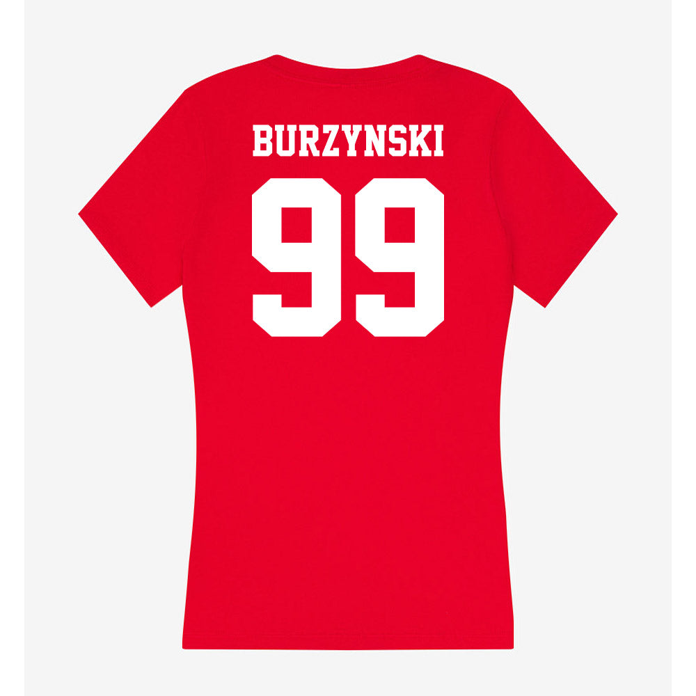 New Mexico - NCAA Football : Jack Burzynski - Women's V-Neck T-Shirt-1