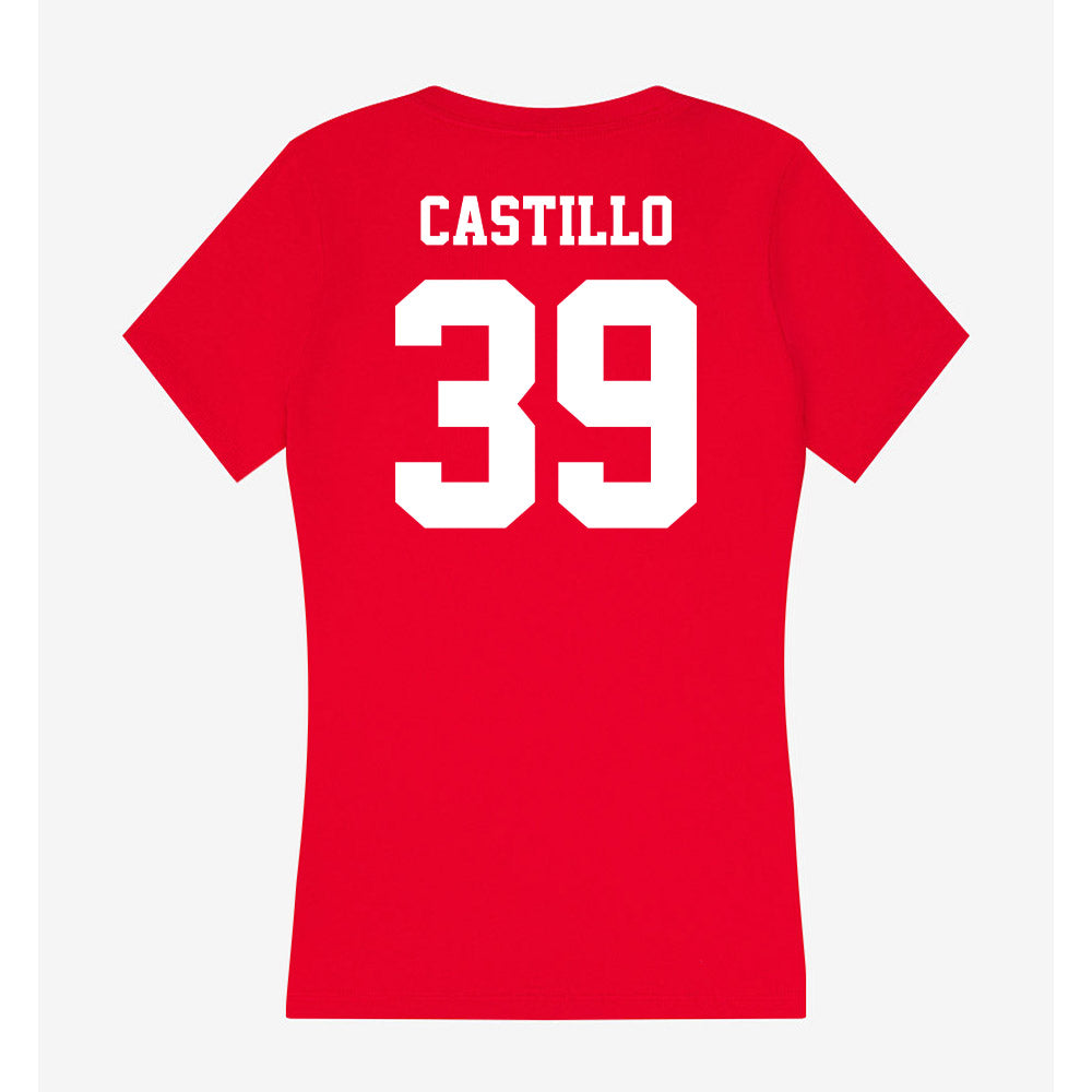 New Mexico - NCAA Baseball : Ryan Castillo - Women's V-Neck T-Shirt-1