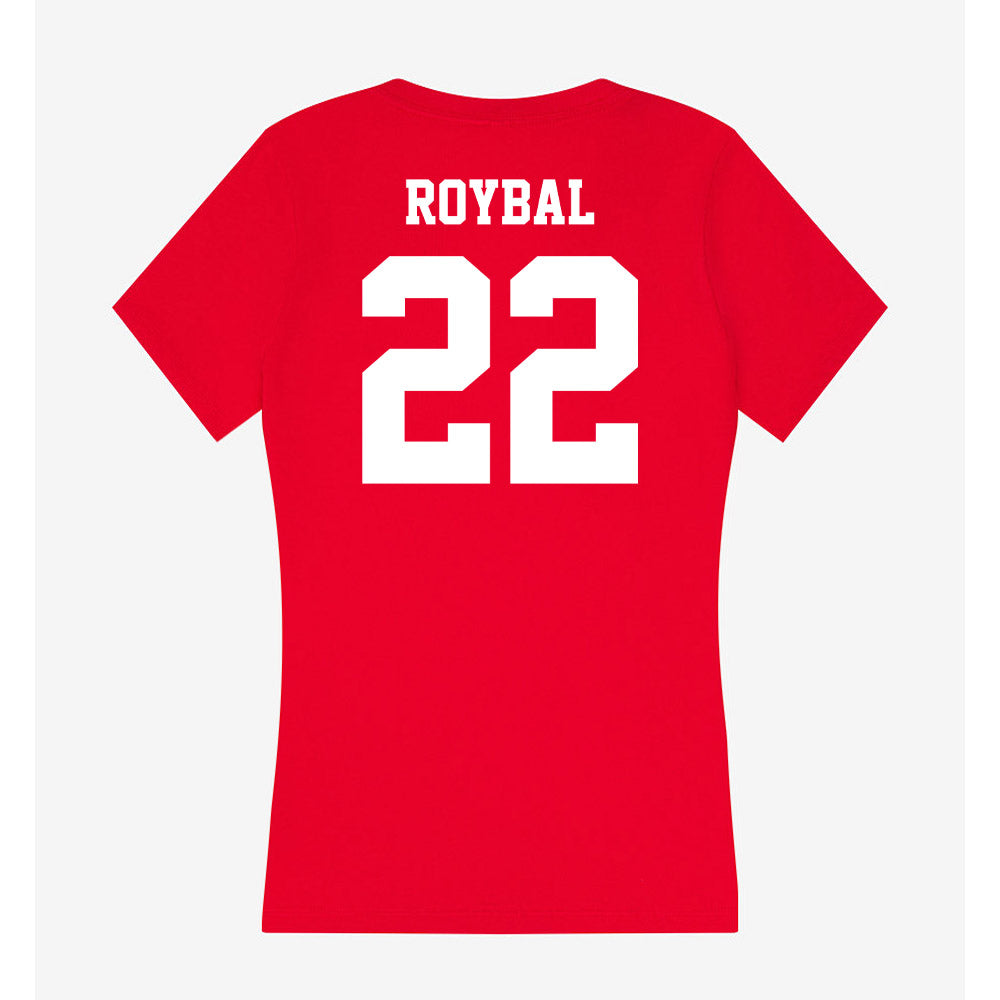 New Mexico - NCAA Women's Soccer : Claire Roybal - Women's V-Neck T-Shirt-1