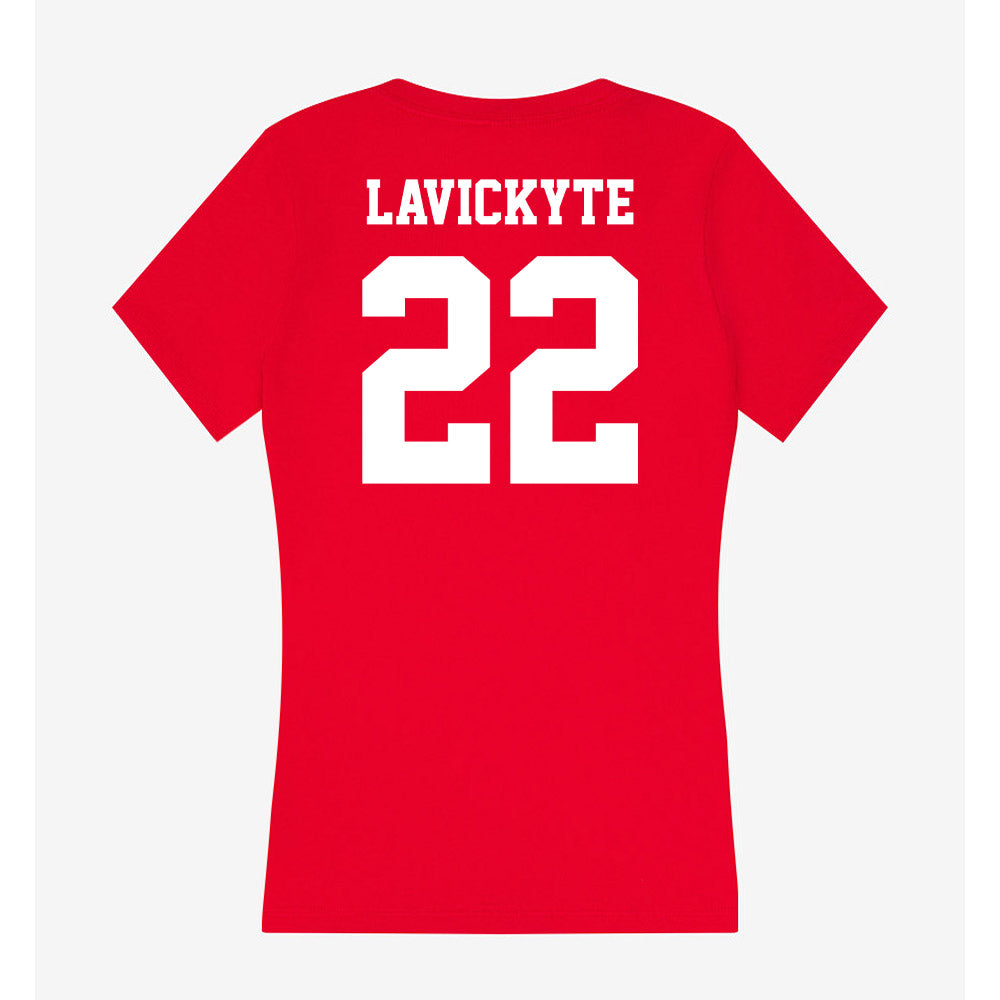 New Mexico - NCAA Women's Volleyball : Liepa Lavickyte - Women's V-Neck T-Shirt-1