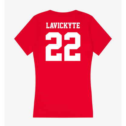 New Mexico - NCAA Women's Volleyball : Liepa Lavickyte - Women's V-Neck T-Shirt-1