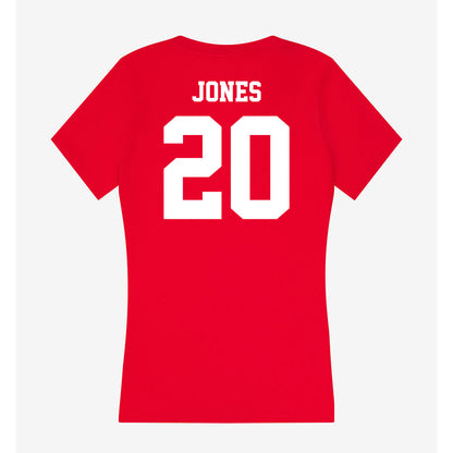 New Mexico - NCAA Women's Basketball : Tyler Jones - Women's V-Neck T-Shirt-1