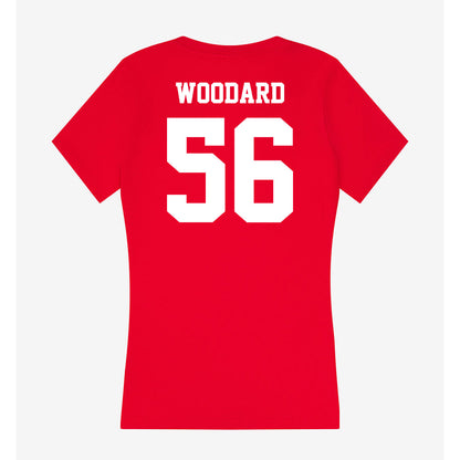New Mexico - NCAA Football : Sa'Kylee Woodard - Women's V-Neck T-Shirt-1