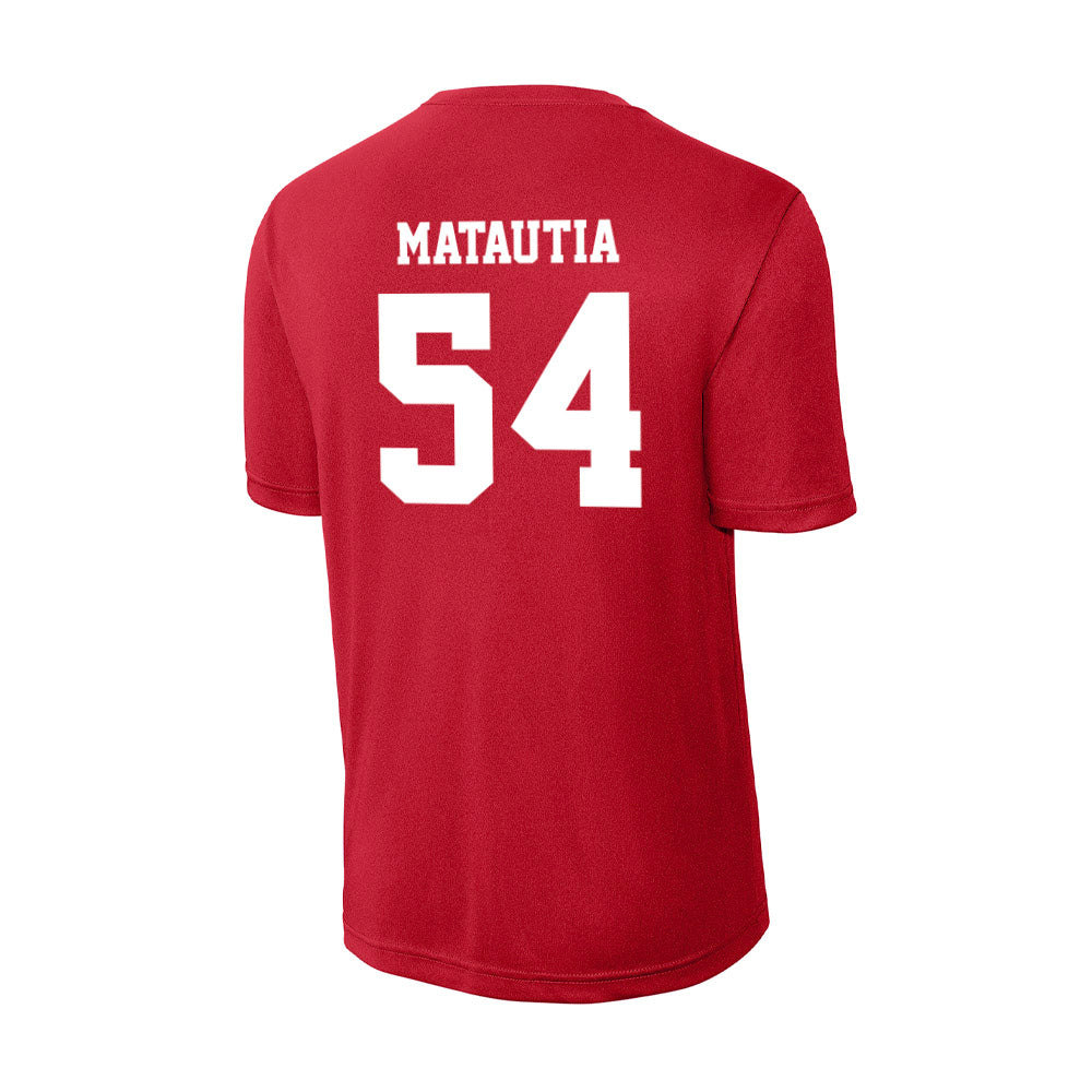 New Mexico - NCAA Football : Jojo Matautia - Activewear T-Shirt-1