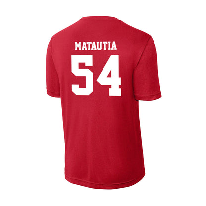 New Mexico - NCAA Football : Jojo Matautia - Activewear T-Shirt-1