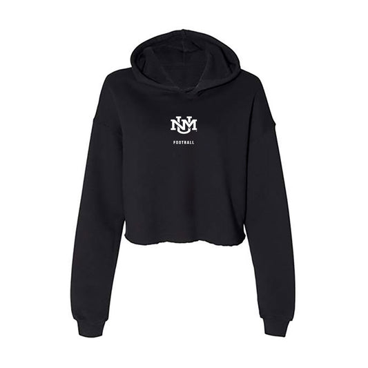 New Mexico - NCAA Football : Enrique Zatarain - Women's Crop Fleece Hooded Sweatshirt-0