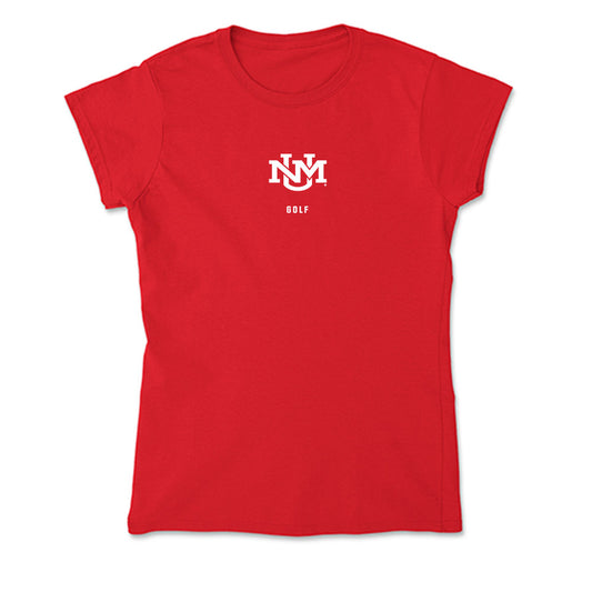 New Mexico - NCAA Men's Golf : Johnnie Clark - Soft Style Women’s T-Shirt-0
