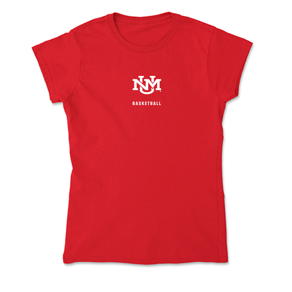 New Mexico - NCAA Men's Basketball : Jake Hall - Soft Style Women’s T-Shirt-0