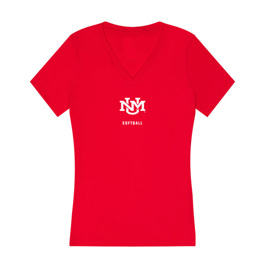 New Mexico - NCAA Softball : Caitlin Benningfield - Women's V-Neck T-Shirt-0