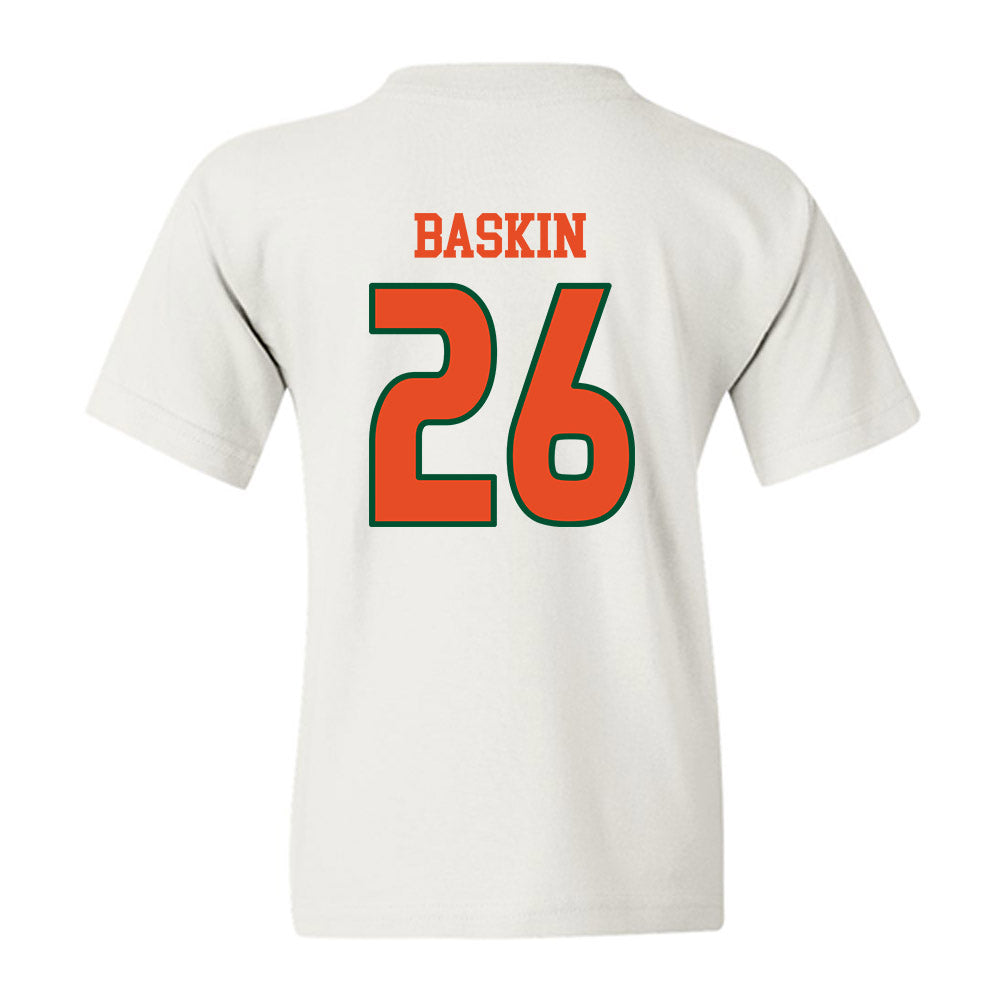 Miami - NCAA Women's Volleyball : Simone Baskin - Replica Shersey Youth T-Shirt-1