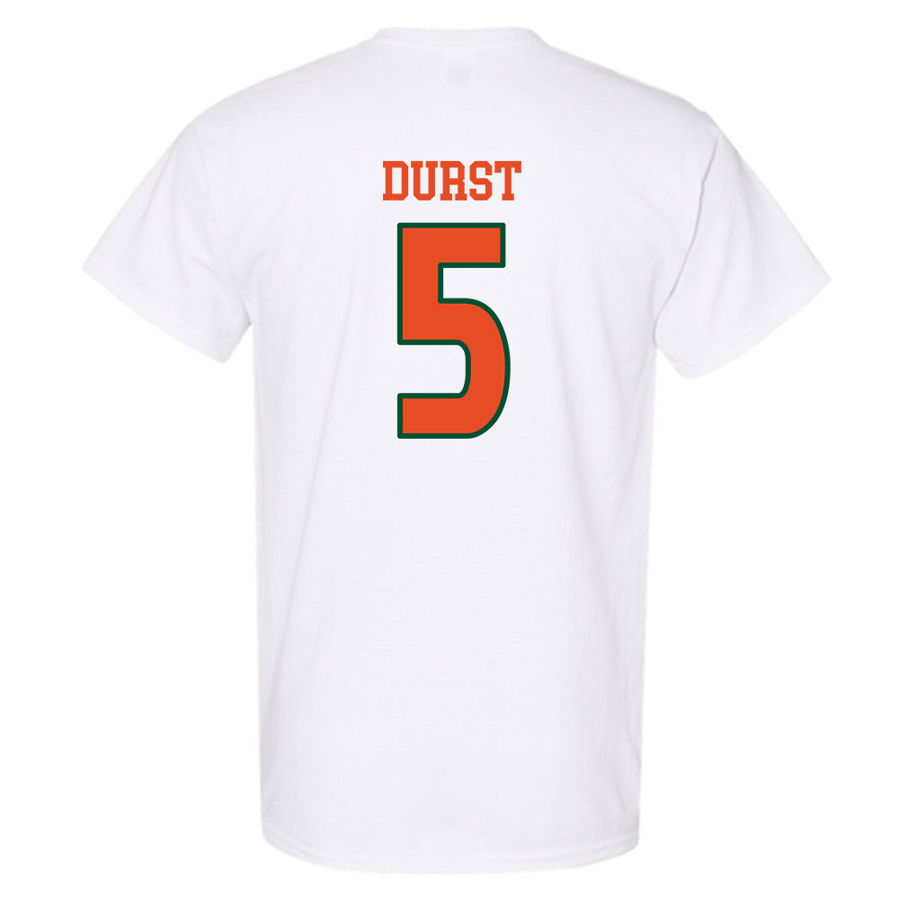 Miami - NCAA Women's Volleyball : Olivia Durst - Replica Shersey T-Shirt-1