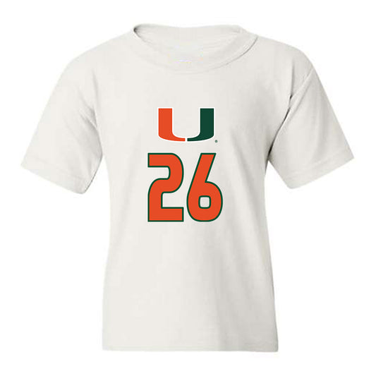 Miami - NCAA Women's Volleyball : Simone Baskin - Replica Shersey Youth T-Shirt-0