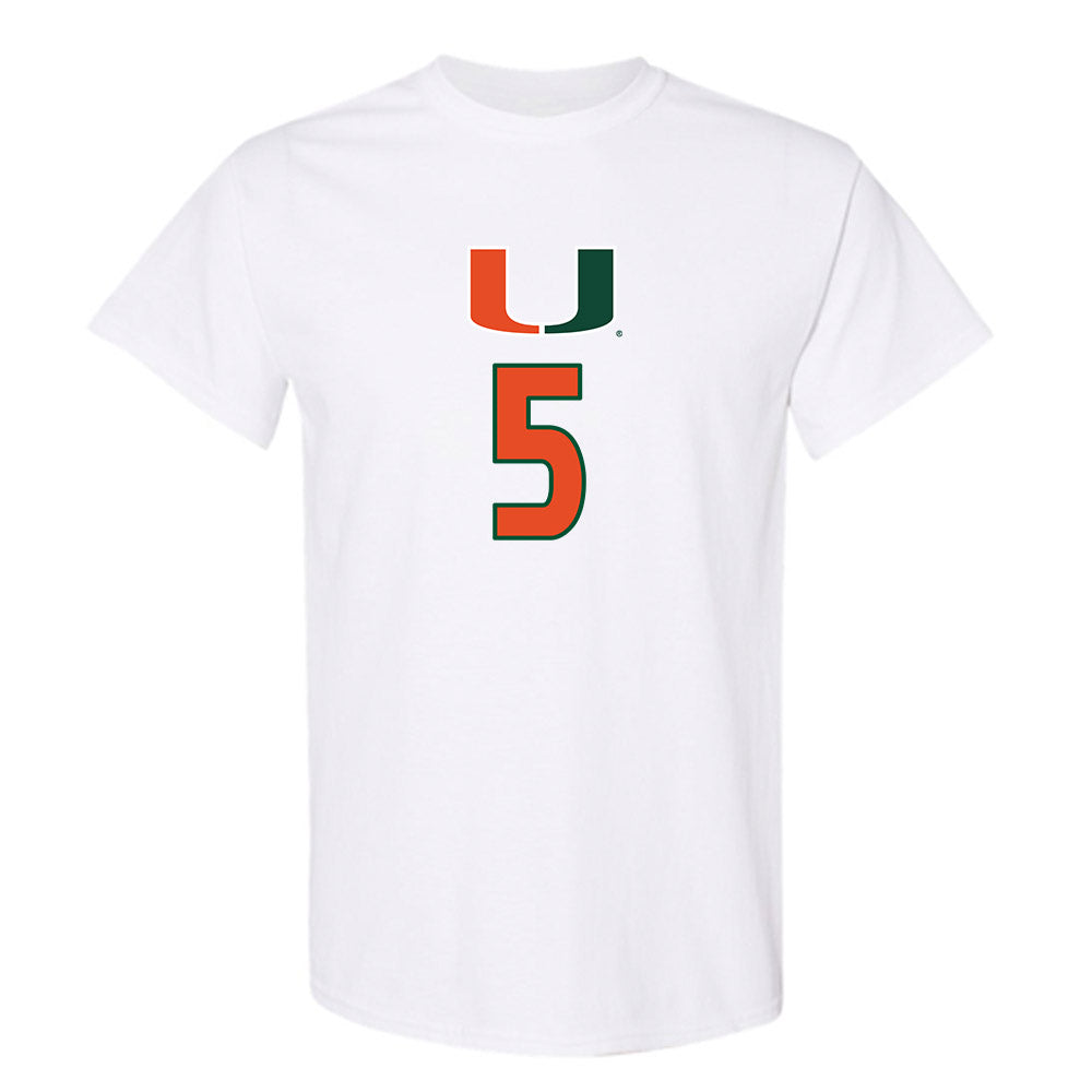Miami - NCAA Women's Volleyball : Olivia Durst - Replica Shersey T-Shirt-0