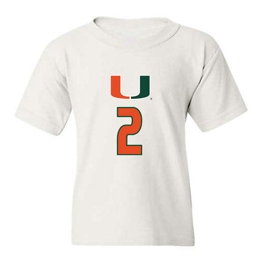 Miami - NCAA Women's Volleyball : Avery Bain - Replica Shersey Youth T-Shirt-0