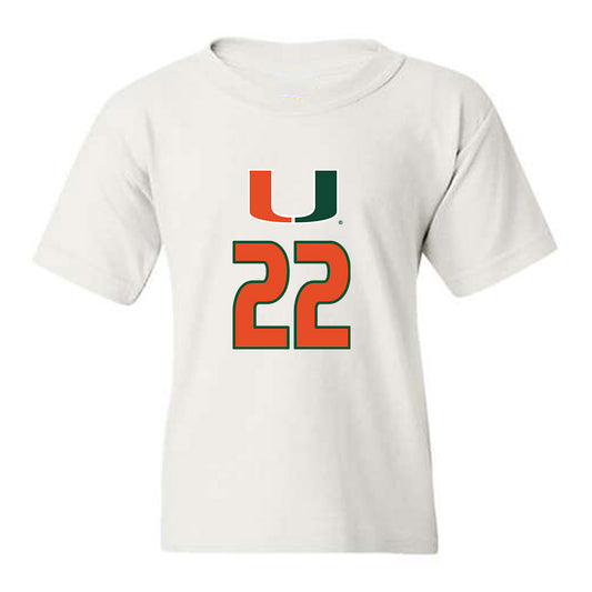 Miami - NCAA Women's Volleyball : Asia Harvey - Replica Shersey Youth T-Shirt-0