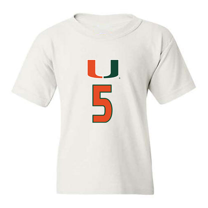 Miami - NCAA Women's Volleyball : Olivia Durst - Replica Shersey Youth T-Shirt-0
