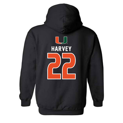 Miami - NCAA Women's Volleyball : Asia Harvey - Hooded Sweatshirt-1