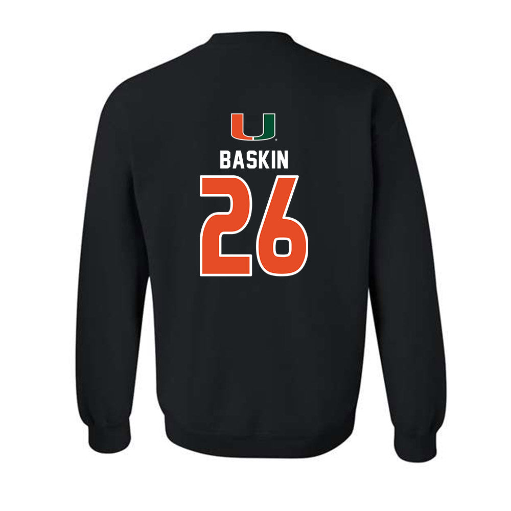 Miami - NCAA Women's Volleyball : Simone Baskin - Crewneck Sweatshirt-1