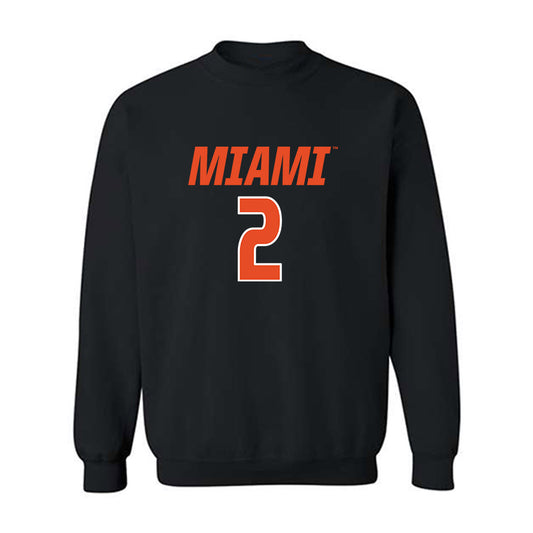 Miami - NCAA Women's Volleyball : Avery Bain - Crewneck Sweatshirt-0