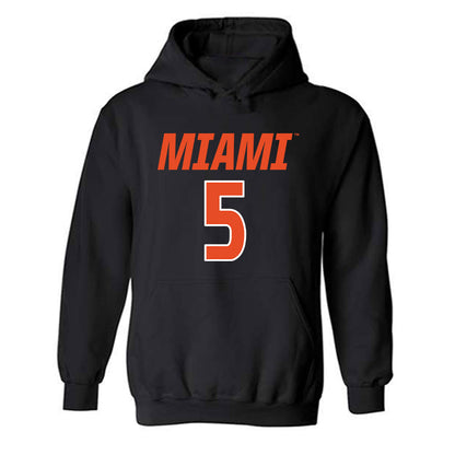 Miami - NCAA Women's Volleyball : Olivia Durst - Hooded Sweatshirt-0