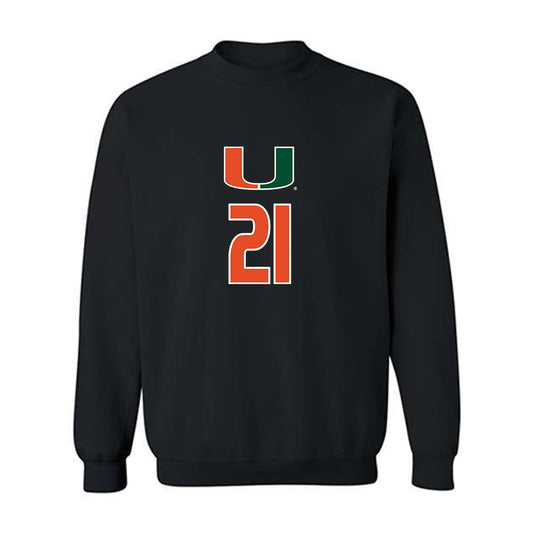 Miami - NCAA Women's Volleyball : Denitsa Angelova - Crewneck Sweatshirt-0