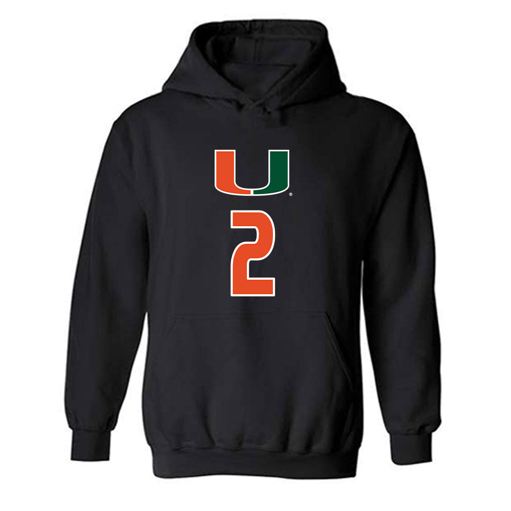 Miami - NCAA Women's Volleyball : Avery Bain - Hooded Sweatshirt-0