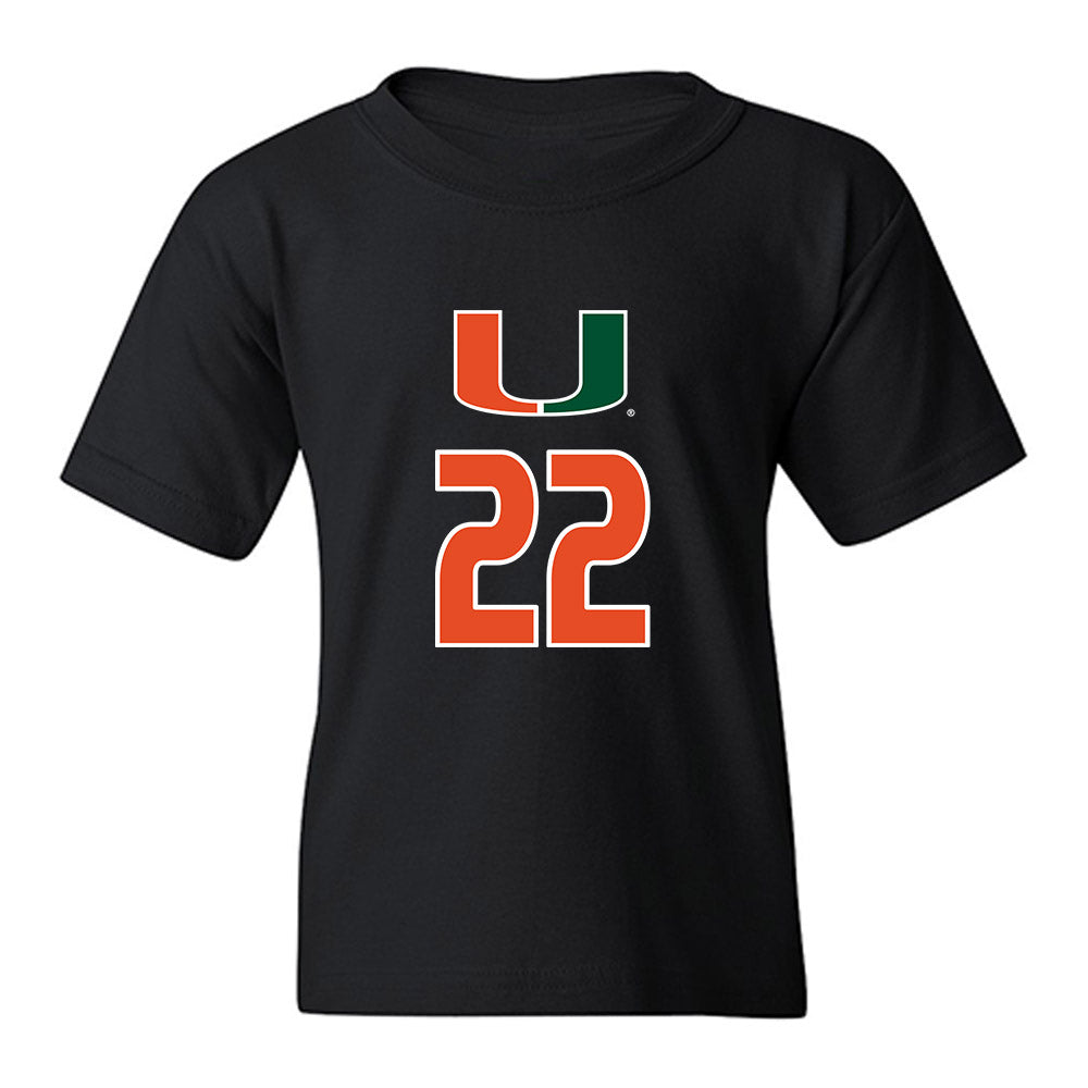 Miami - NCAA Women's Volleyball : Asia Harvey - Youth T-Shirt-0