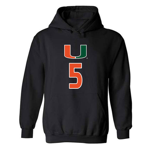 Miami - NCAA Women's Volleyball : Olivia Durst - Hooded Sweatshirt-0