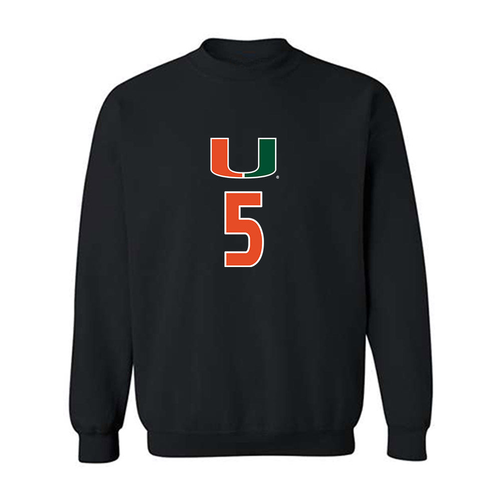 Miami - NCAA Women's Volleyball : Olivia Durst - Crewneck Sweatshirt-0