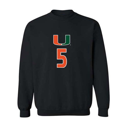 Miami - NCAA Women's Volleyball : Olivia Durst - Crewneck Sweatshirt-0