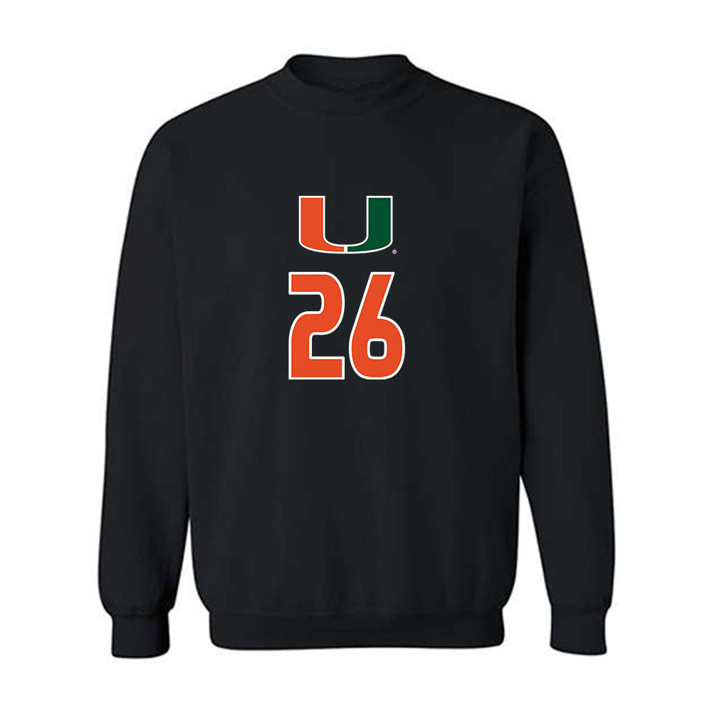 Miami - NCAA Women's Volleyball : Simone Baskin - Crewneck Sweatshirt-0