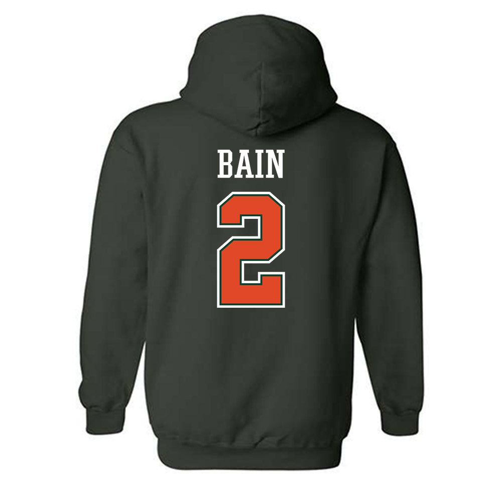 Miami - NCAA Women's Volleyball : Avery Bain - Graphic Hooded Sweatshirt-1