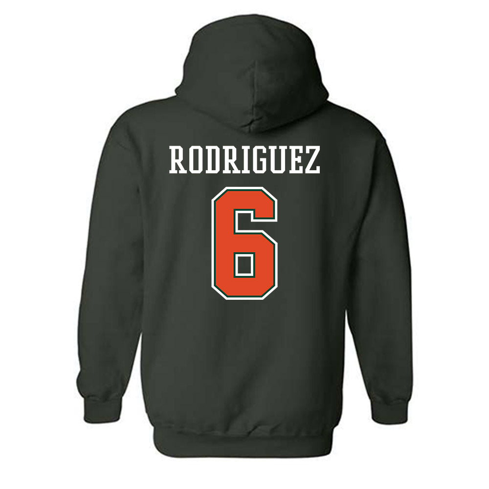 Miami - NCAA Women's Volleyball : Ariana Rodriguez - Graphic Hooded Sweatshirt-1
