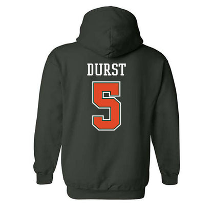 Miami - NCAA Women's Volleyball : Olivia Durst - Graphic Hooded Sweatshirt-1