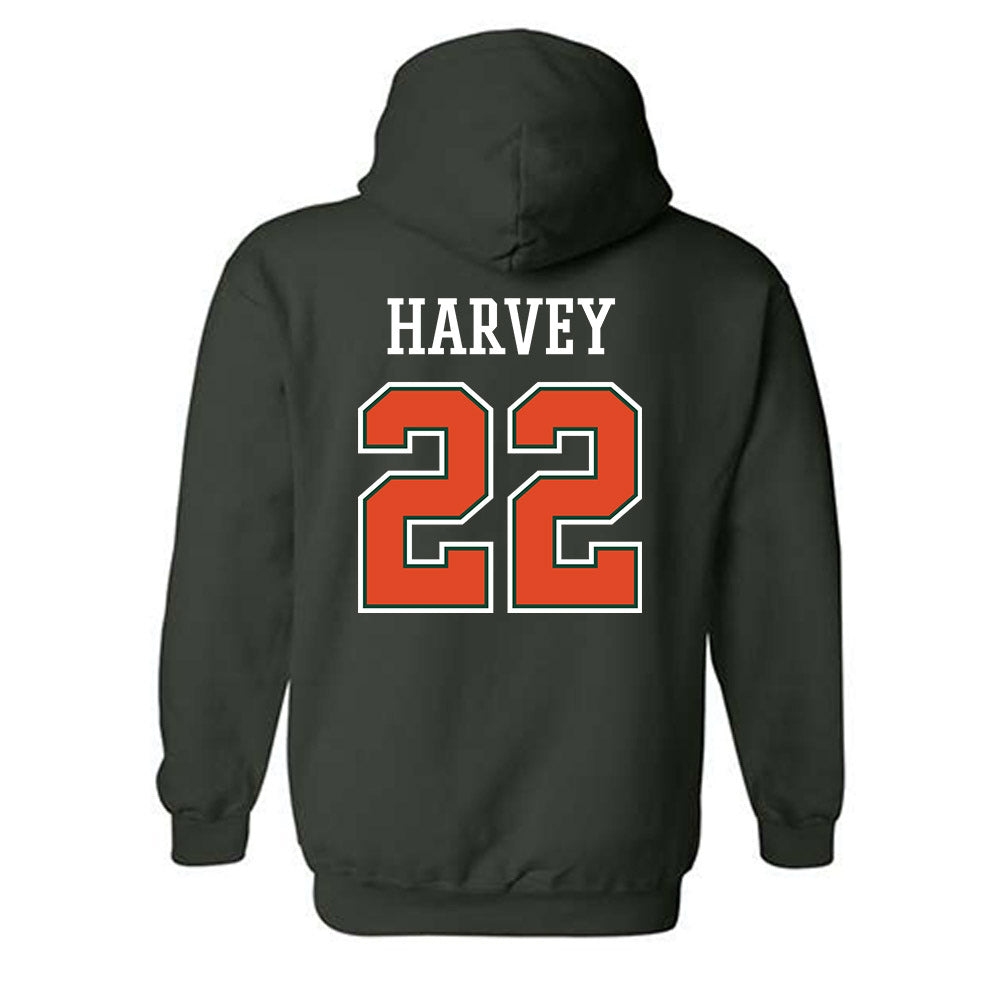 Miami - NCAA Women's Volleyball : Asia Harvey - Graphic Hooded Sweatshirt-1
