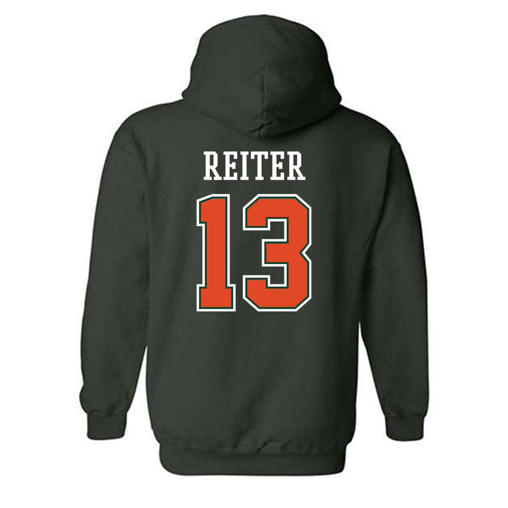 Miami - NCAA Women's Volleyball : Billie Reiter - Graphic Hooded Sweatshirt-1