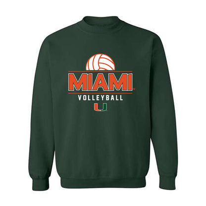 Miami - NCAA Women's Volleyball : Olivia Durst - Graphic Crewneck Sweatshirt-0