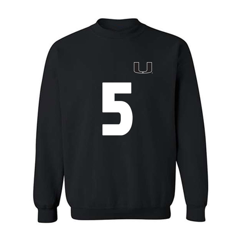 Miami - NCAA Women's Soccer : Amanda Peck - Replica Shersey Crewneck Sweatshirt-0