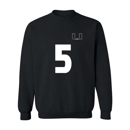 Miami - NCAA Women's Soccer : Amanda Peck - Replica Shersey Crewneck Sweatshirt-0