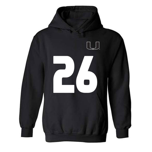 Miami - NCAA Women's Soccer : Dakota Harrell - Replica Shersey Hooded Sweatshirt-0