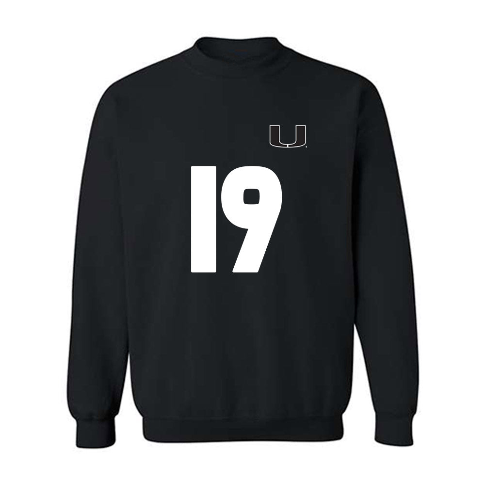 Miami - NCAA Women's Soccer : Maddie Landers - Replica Shersey Crewneck Sweatshirt-0