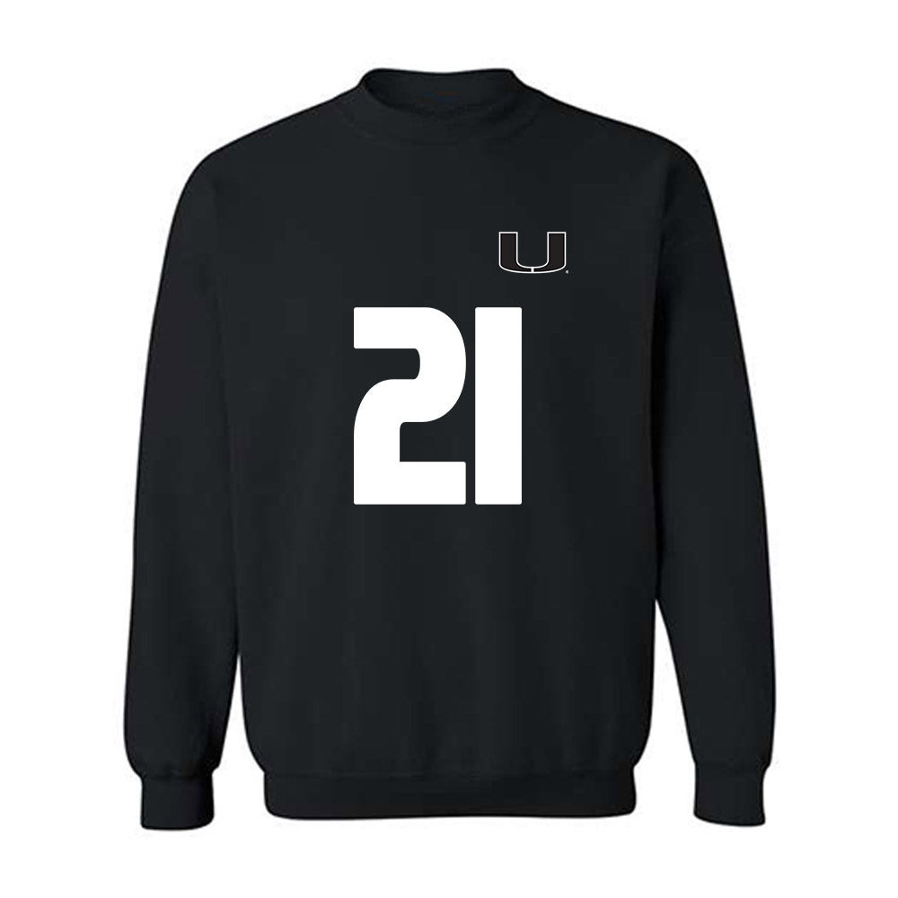 Miami - NCAA Women's Soccer : Carlie Wysocki - Replica Shersey Crewneck Sweatshirt-0