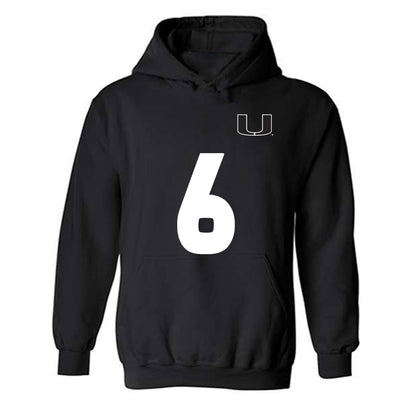 Miami - NCAA Women's Soccer : Jaileah Mcpherson - Replica Shersey Hooded Sweatshirt-0