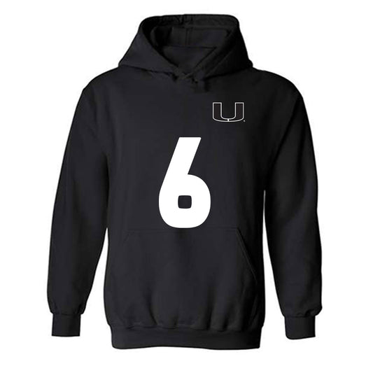 Miami - NCAA Women's Soccer : Jaileah Mcpherson - Replica Shersey Hooded Sweatshirt-0