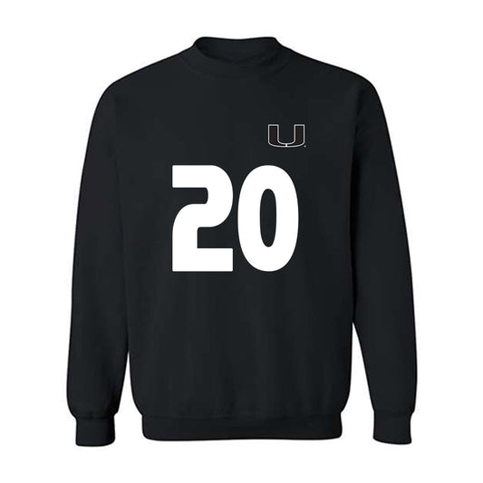 Miami - NCAA Women's Soccer : Grace Mensah - Replica Shersey Crewneck Sweatshirt-0