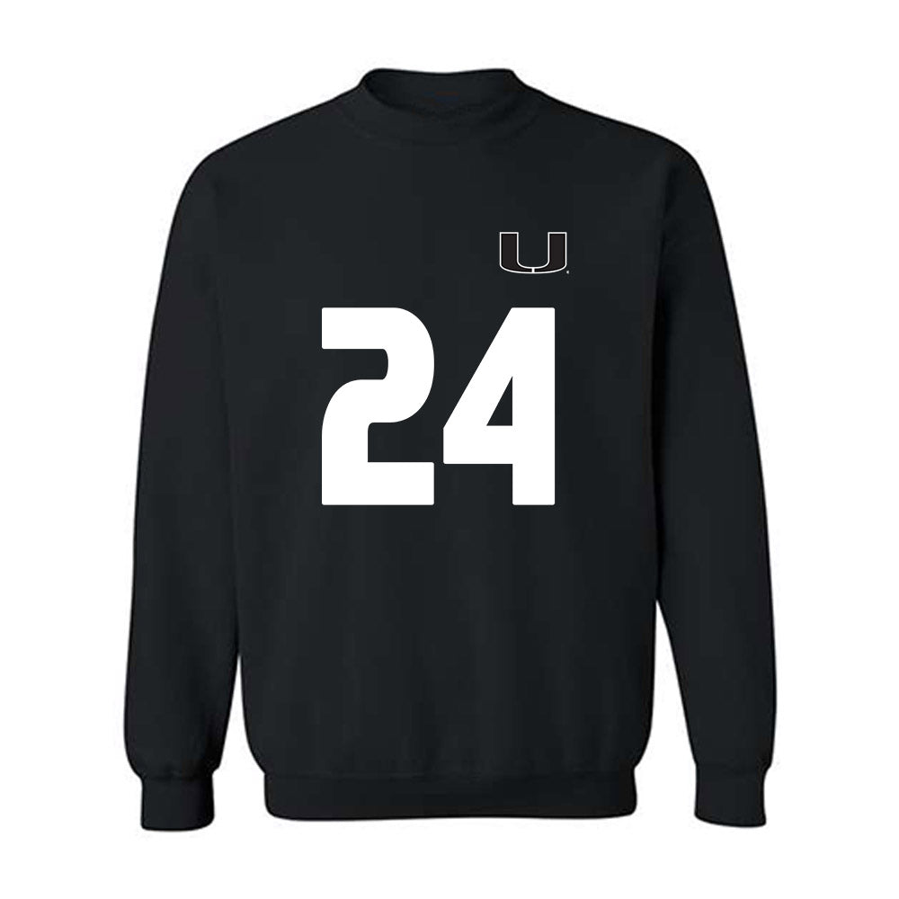 Miami - NCAA Women's Soccer : Alyssa Stephenson - Replica Shersey Crewneck Sweatshirt-0