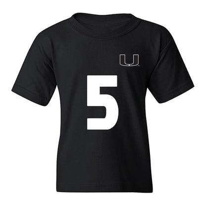 Miami - NCAA Women's Soccer : Amanda Peck - Replica Shersey Youth T-Shirt-0