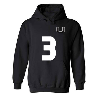 Miami - NCAA Women's Soccer : Noelle Simmons - Replica Shersey Hooded Sweatshirt-0